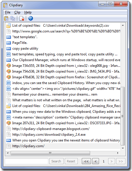 Clipdiary Screenshot